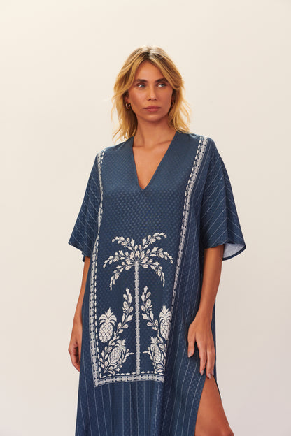 Kaftan Dress Seiva-Doce-Azul