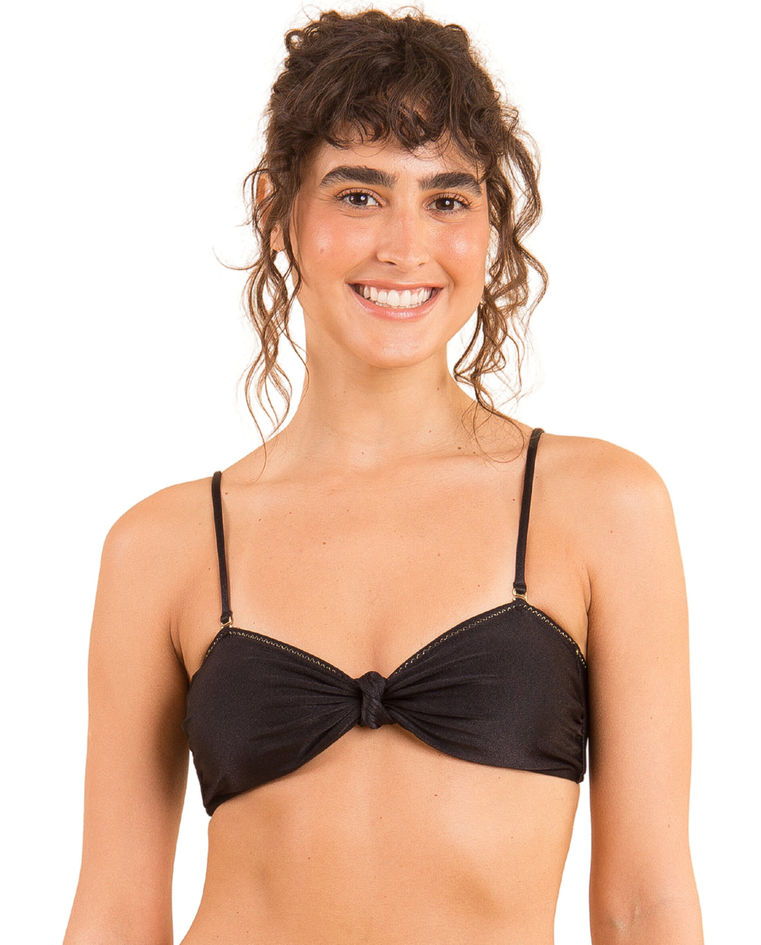 Top Shimmer-Black Bandeau-Joy