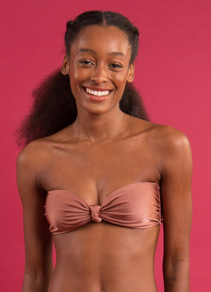 Top Shimmer-Copper Bandeau-Joy