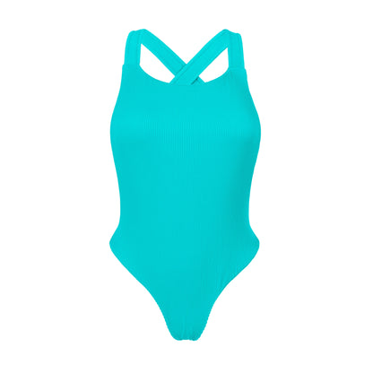 Rio de Sol Cotele-Jade Olivia: Textured Brazilian One-Piece Swimwear in ...