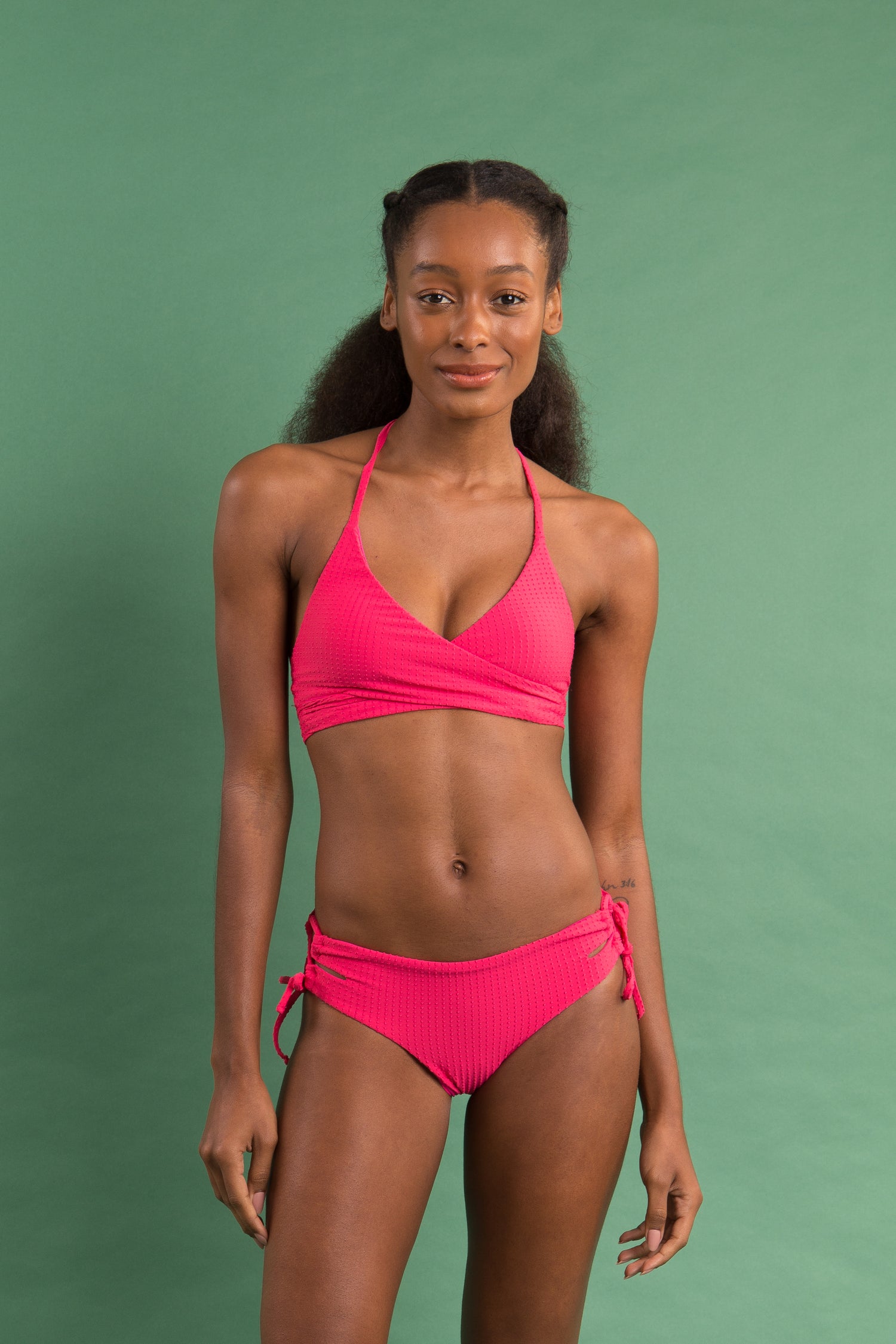 Rio de Sol Textured Pink Balconet Swimwear Top – Rio Swim Shop