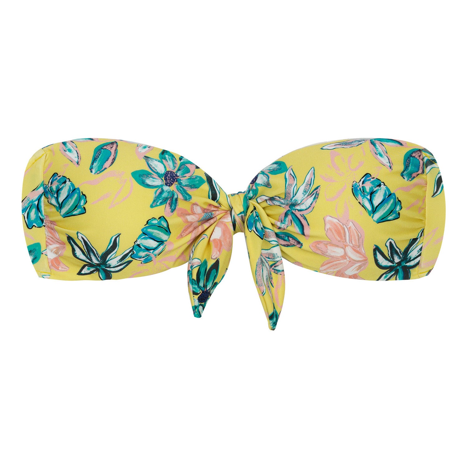 Rio de Sol Top Florescer Bandeau - Floral Print Swimwear Top – Rio Swim ...