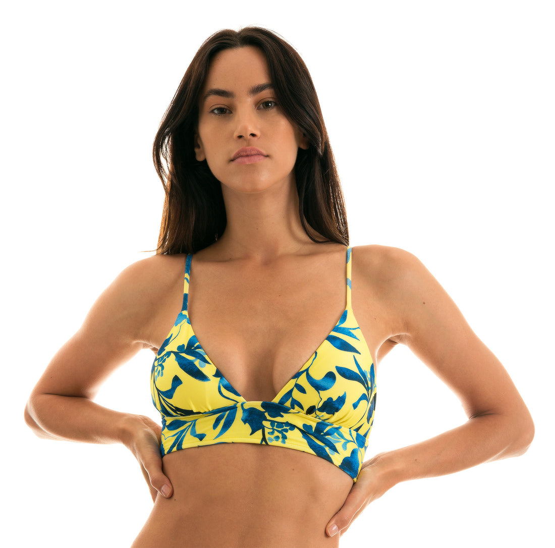 Top Lemon Flower Tri Cos