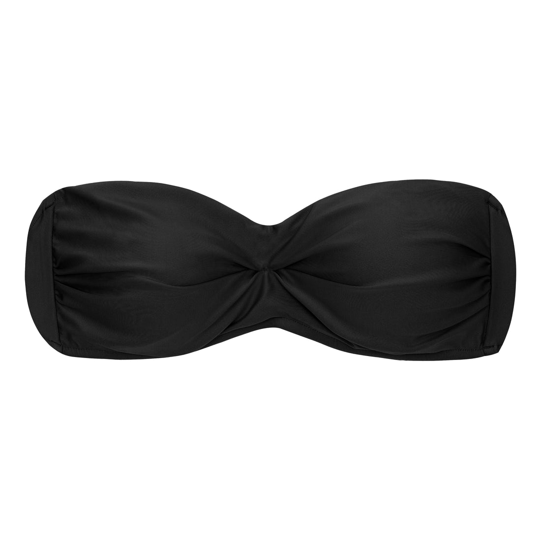 Top Preto Bandeau-Pli